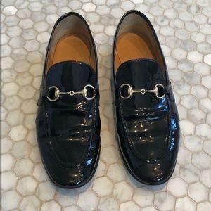 Gucci Jordaan Black Patent Loafer 36.5